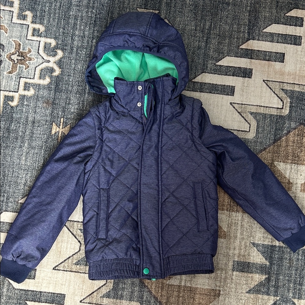 Cat & Jack Quilted Jacket, Removable Sleeves